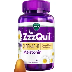 ZzzQuil® Gute Nacht, Einschlafhilfe* mit Melatonin Mango & Banane|WICK Best