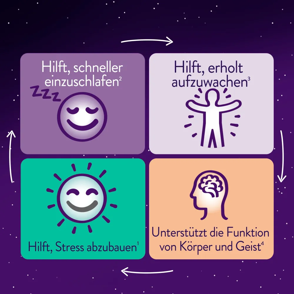 WICK ZzzQuil Gute Nacht+ Stress Balance mit Ashwagandha, Melatonin, Magnesium und Vitamin B6|