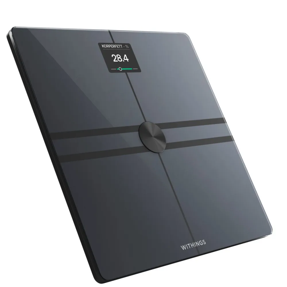 Body Comp schwarz Smarte Körperwaage Personenwaage WLAN Bluetooth|WITHINGS