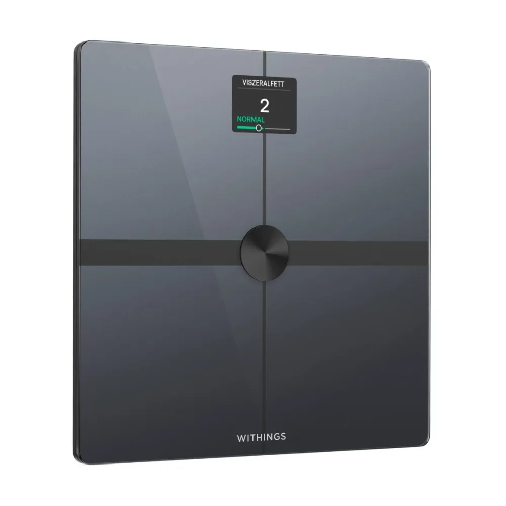 Body Smart schwarz Personenwaage Körperwaage aus Glas WLAN Bluetooth>WITHINGS Hot