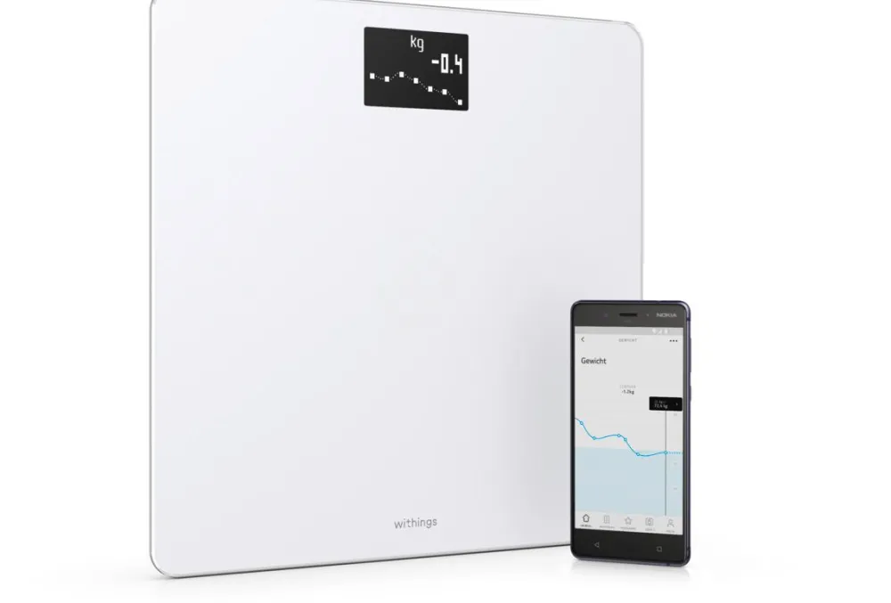Body Waage weiß WLAN Bluetooth Körpergewichtsanalyse Appsteuerung|WITHINGS Sale
