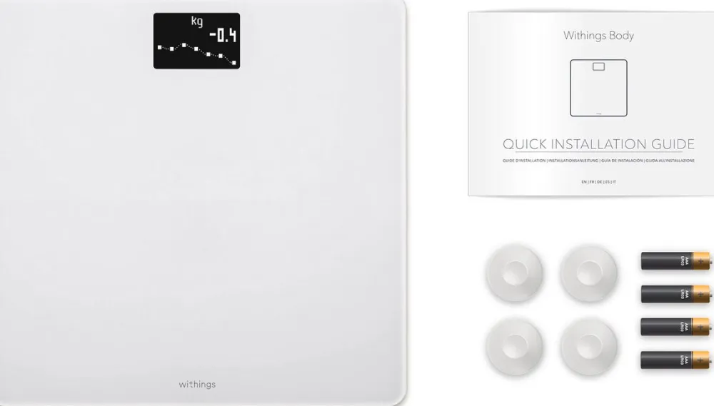 Body Waage weiß WLAN Bluetooth Körpergewichtsanalyse Appsteuerung|WITHINGS Sale