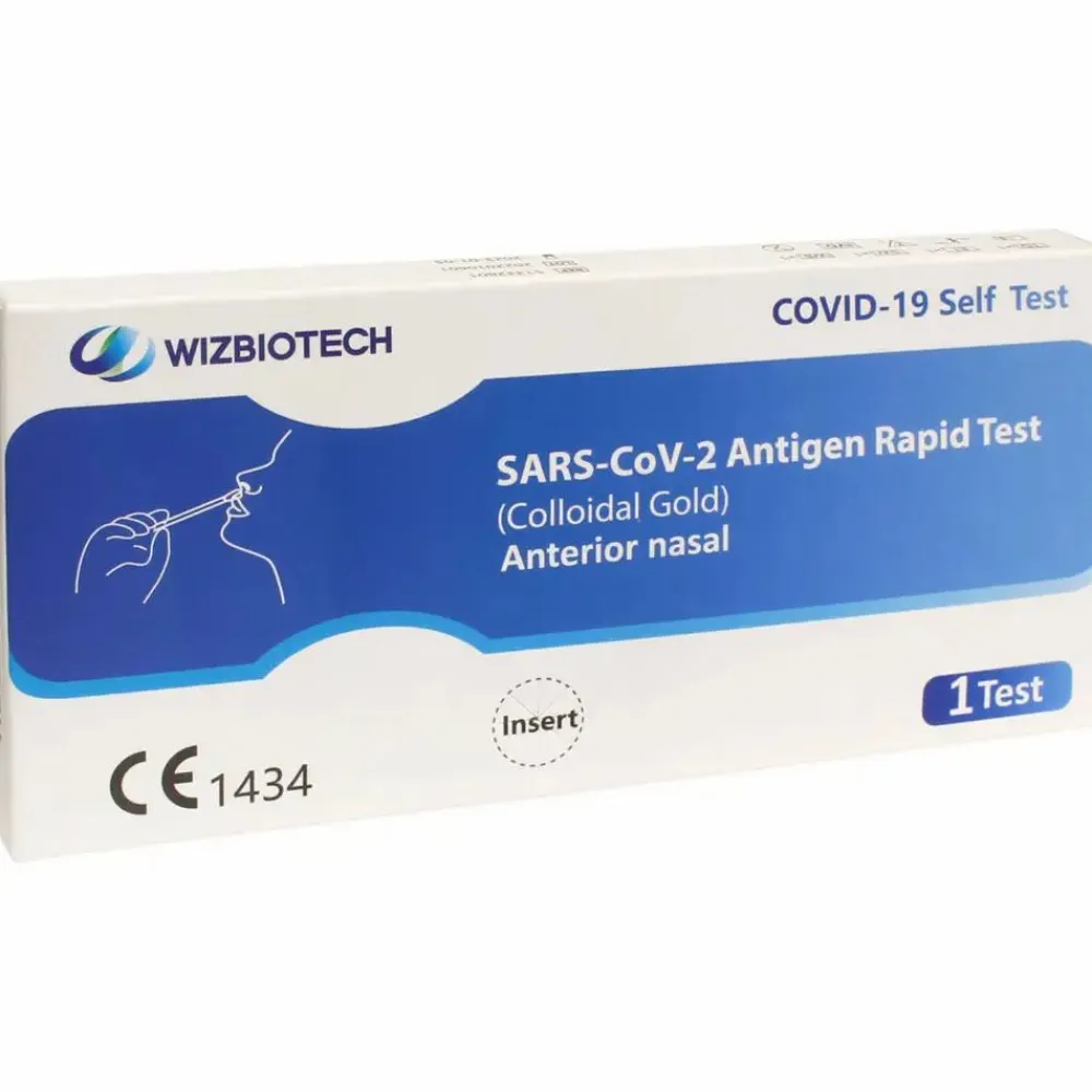 WizBiotech COVID-19 Antigen Corona Schnelltest + Gratis NANOVIO FFP2>BioTech USA Online
