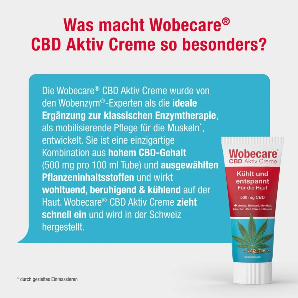 Wobecare® CBD Aktiv Creme| Hot