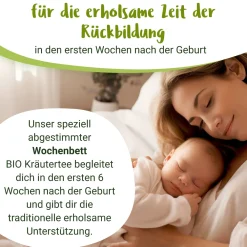 Wochenbett BIO Schwangerschaftstee mit Frauenmantel und Schafgarbe - von PregniVital®| New