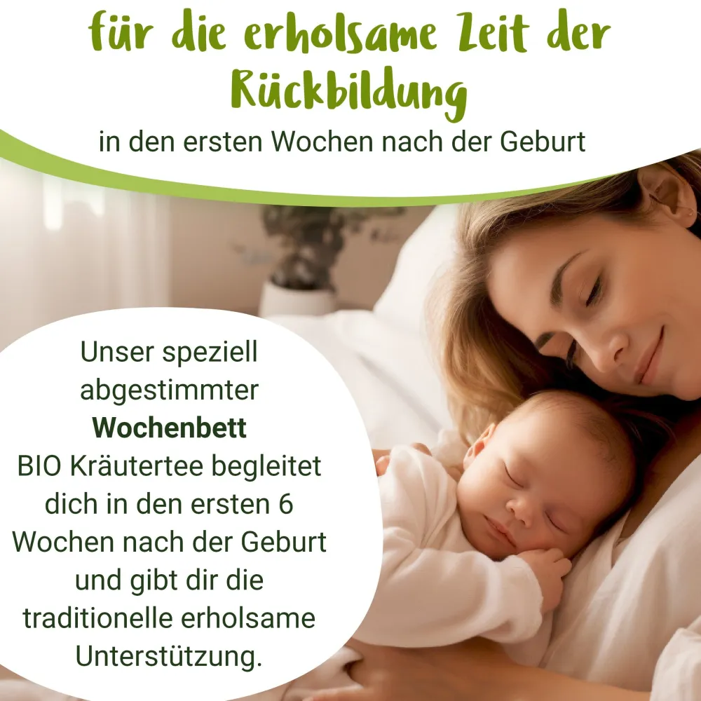 Wochenbett BIO Schwangerschaftstee mit Frauenmantel und Schafgarbe - von PregniVital®| New