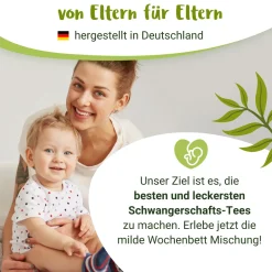 Wochenbett BIO Schwangerschaftstee mit Frauenmantel und Schafgarbe - von PregniVital®| New