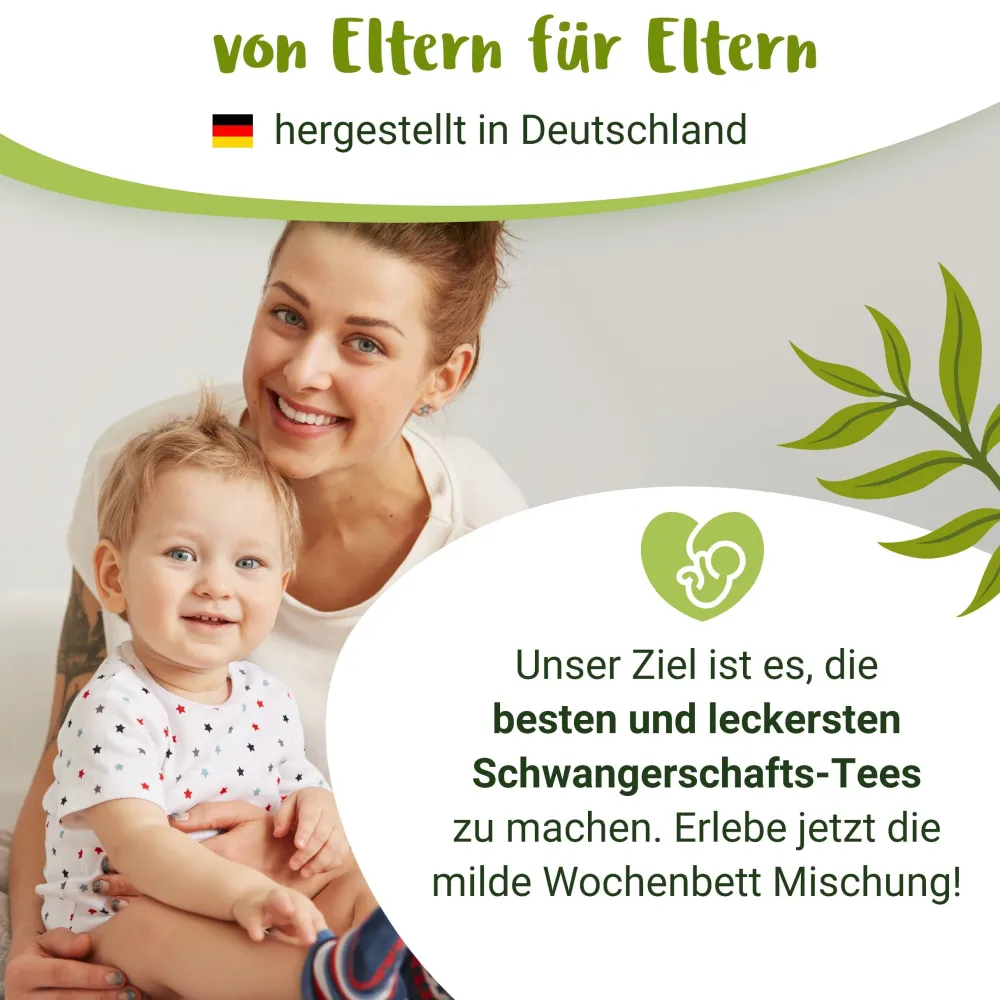 Wochenbett BIO Schwangerschaftstee mit Frauenmantel und Schafgarbe - von PregniVital®| New
