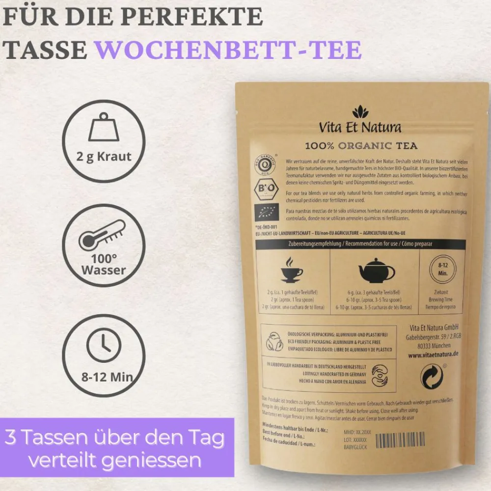 Wochenbett-Biotee "Babyglück"- Vita Et Natura® Teemanufaktur| Online