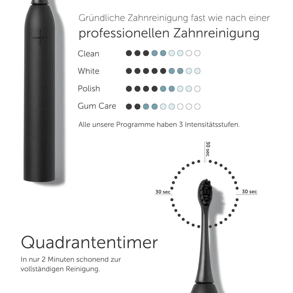 Bürstenköpfe Soft Ultimate Black|WONDERSMILE Best