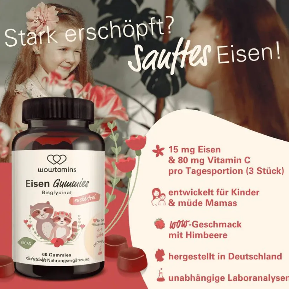 EISEN GUMMIES Bisglycinat|wowtamins Best