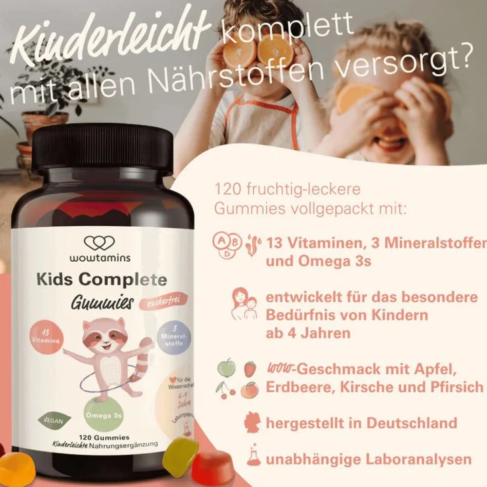 KIDS COMPLETE zuckerfrei|wowtamins Online