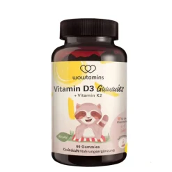 WOWTAMINS Vitamin D3 + K2 Gummies für Kinder| Sale