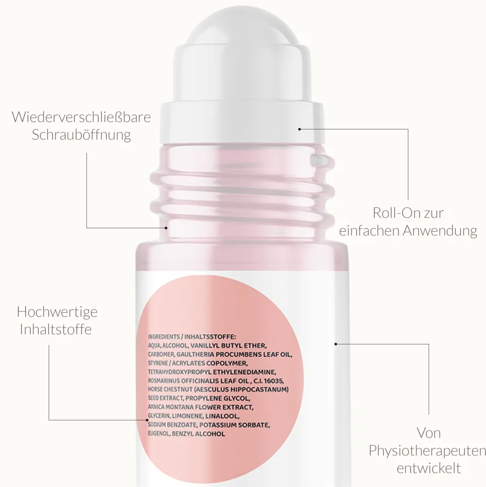 Wärmesalbe | Roll-On Flasche - Wärmegel mit Arnika & Teufelskralle | ®>sapura Outlet