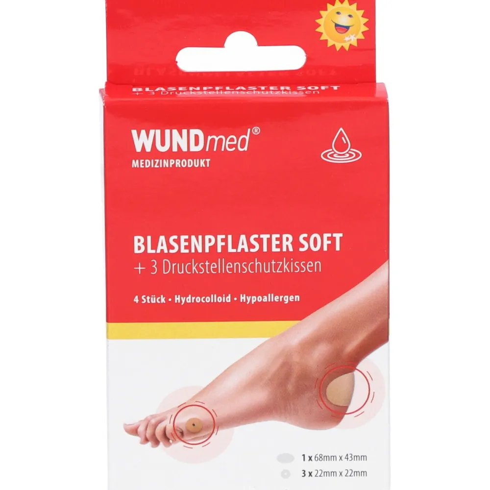 ® BLASENPFLASTER SOFT + 3 Druckstellenschutzkissen|WUNDmed Clearance
