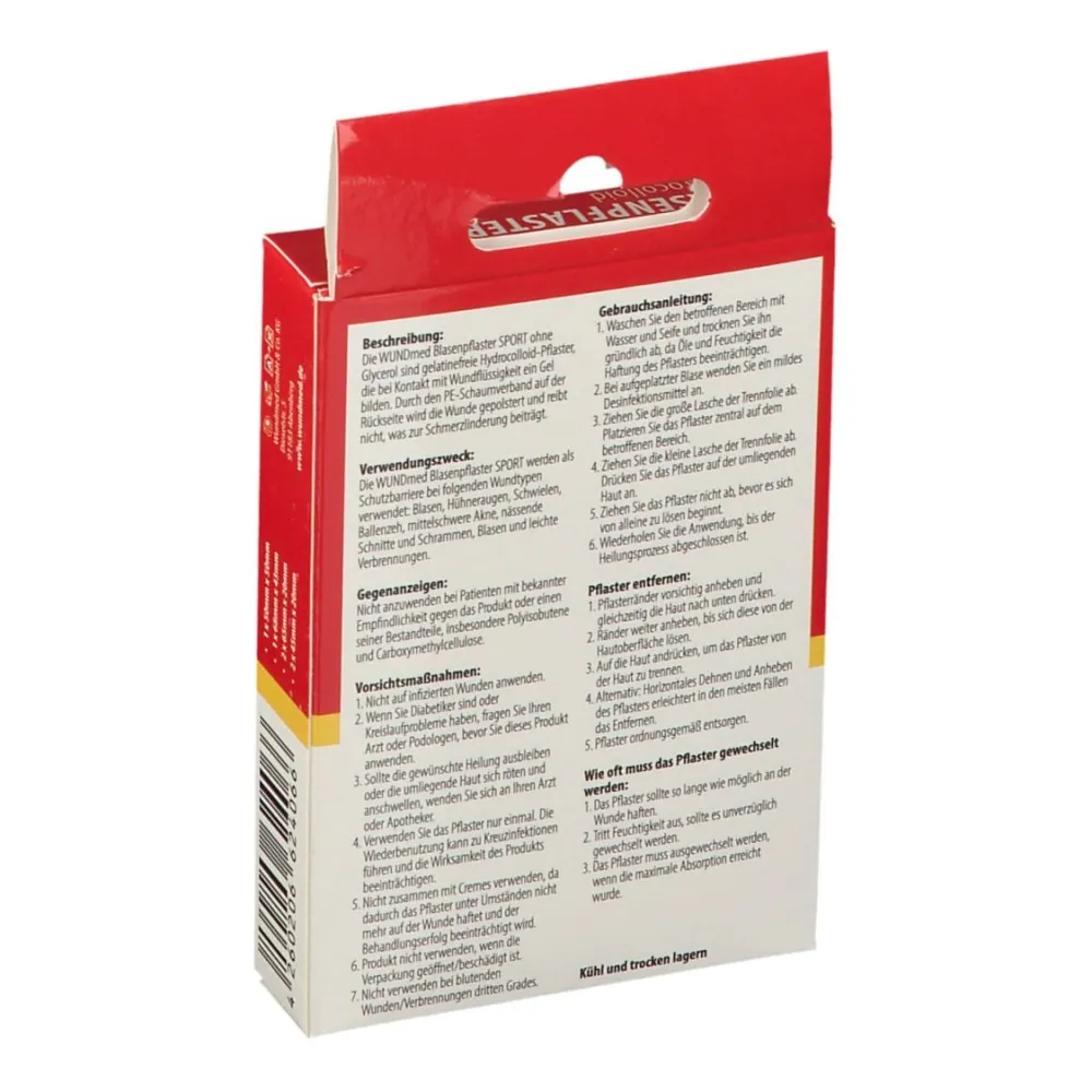 ® Transparente Blasenpflaster Hydrocolloid>WUNDmed