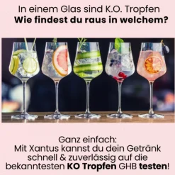 Xantus K.O. Tropfen Schnelltest Schutz Armband| Clearance