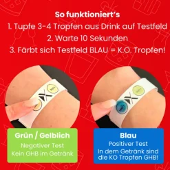 Xantus K.O. Tropfen Schnelltest Schutz Armband| Clearance
