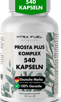 XTRA FUEL Prostata Komplex - Prosta Plus Kapseln mit Sägepalme, Kürbiskern & Selen| Sale