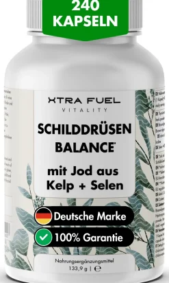 XTRA FUEL Schilddrüsen Balance - Jod (Kelp) Selen Komplex - Schilddrüse Kapseln> Sale