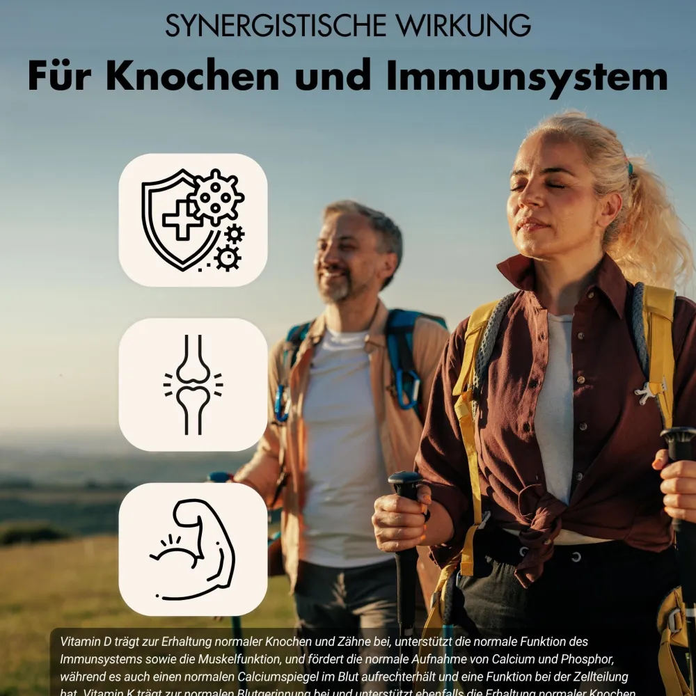 XTRA FUEL Vitamin D3 + K2 Tabletten - 20.000 I.E. + 200mcg MK-7 all-trans| Hot