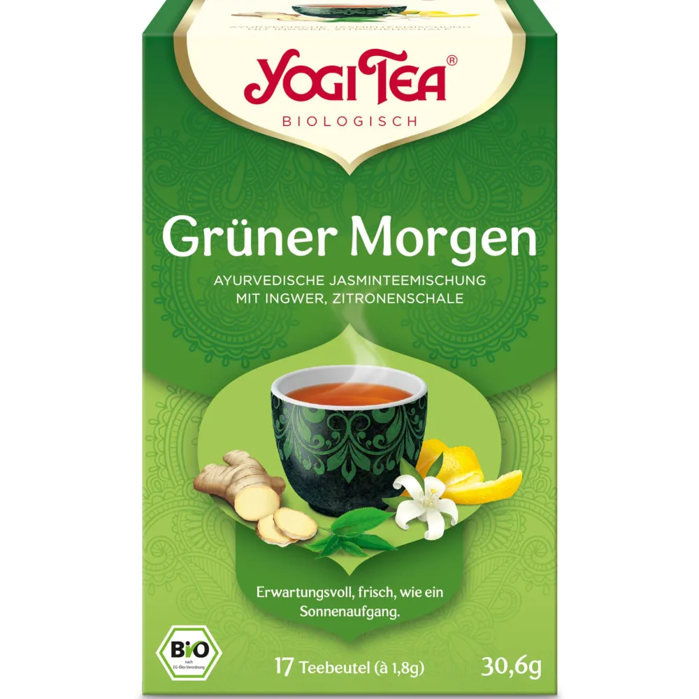 ® Grüner Morgen, Bio Jasmin-Tee>YOGI TEA New