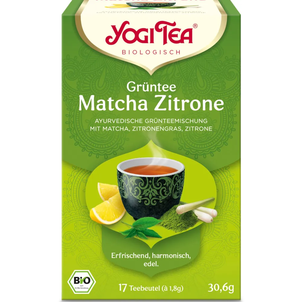 ® Grüntee Matcha Zitrone, Grüner Bio-Tee>YOGI TEA Online