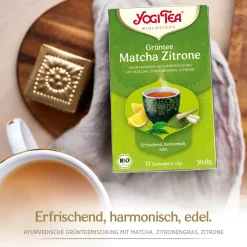 ® Grüntee Matcha Zitrone, Grüner Bio-Tee>YOGI TEA Online