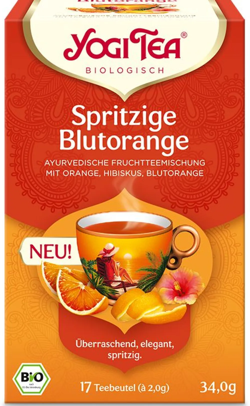 - Spritzige Blutorange Bio Fruchtteemischung>YOGI TEA Hot