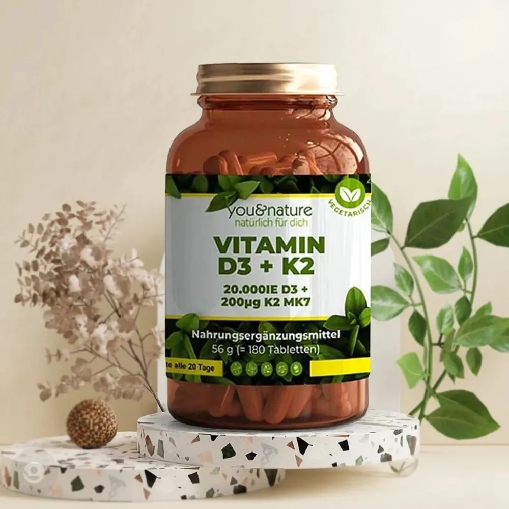 You&Nature Vitamin D3 + K2 MK7 20.000 IE + 200 µg 180 Tabletten> Discount