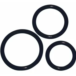 - 3 schwarze Silikon-Penisringe|You2Toys New