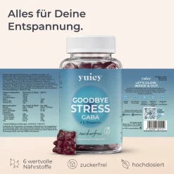 ® Good Bye Stress GABA Gummibärchen - für mehr Entspannung|yuicy