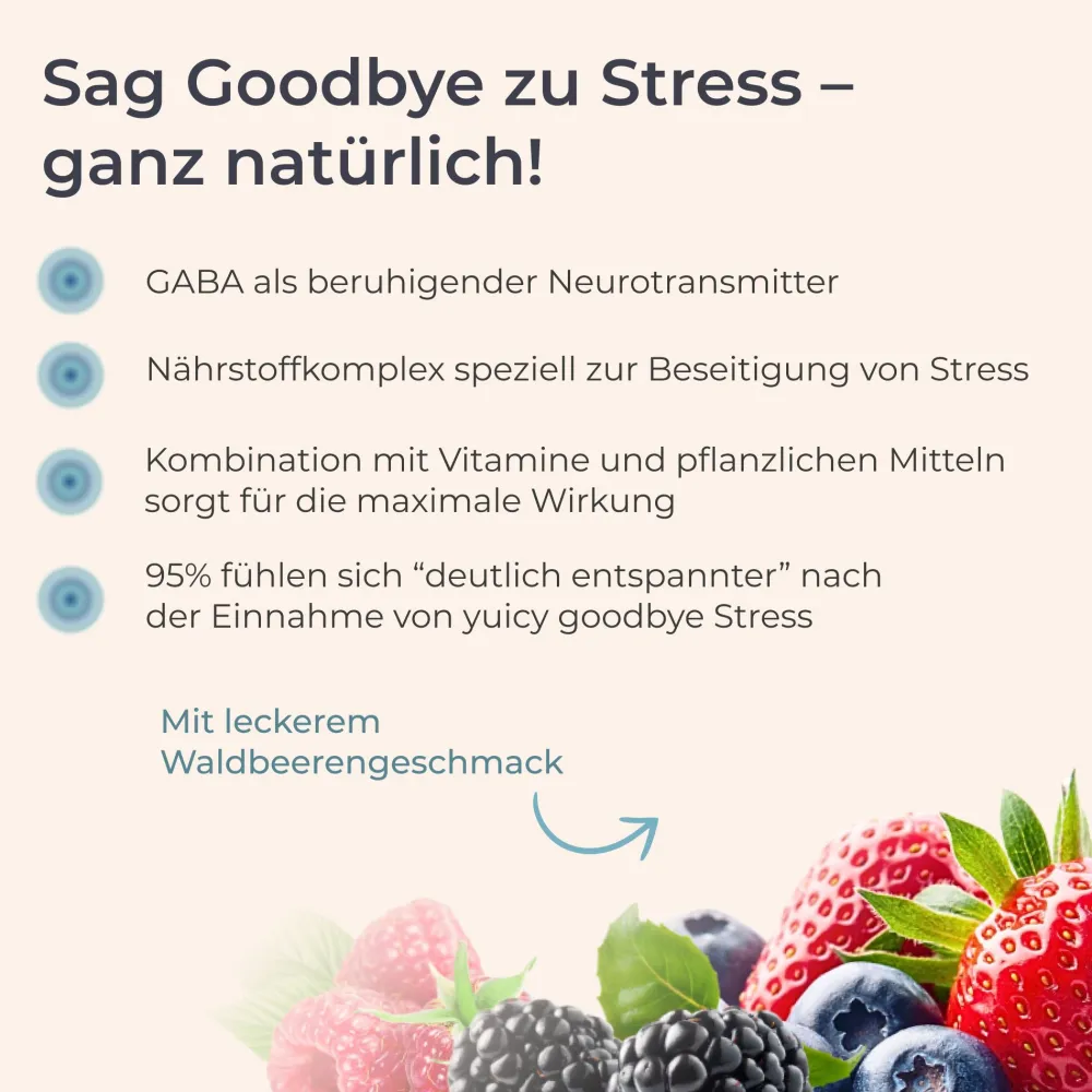 ® Good Bye Stress GABA Gummibärchen - für mehr Entspannung|yuicy