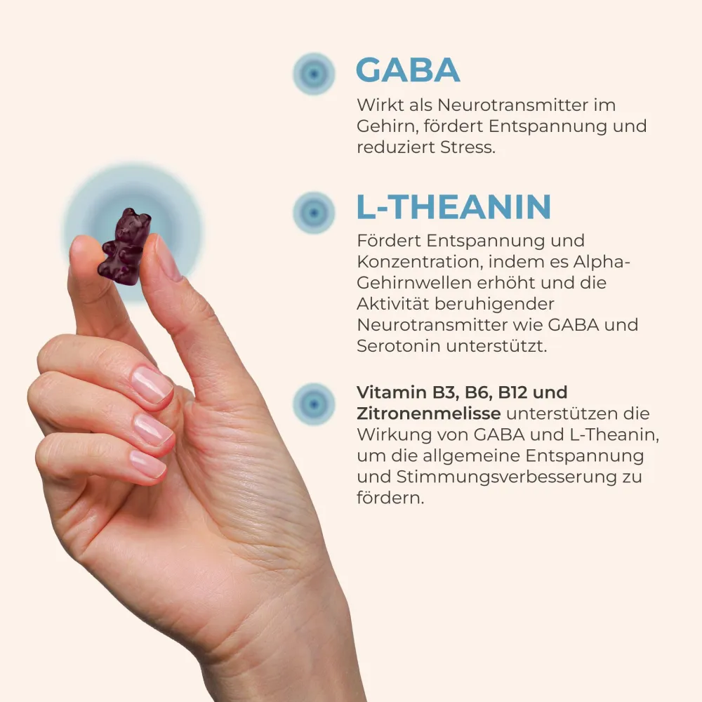 ® Good Bye Stress GABA Gummibärchen - für mehr Entspannung|yuicy