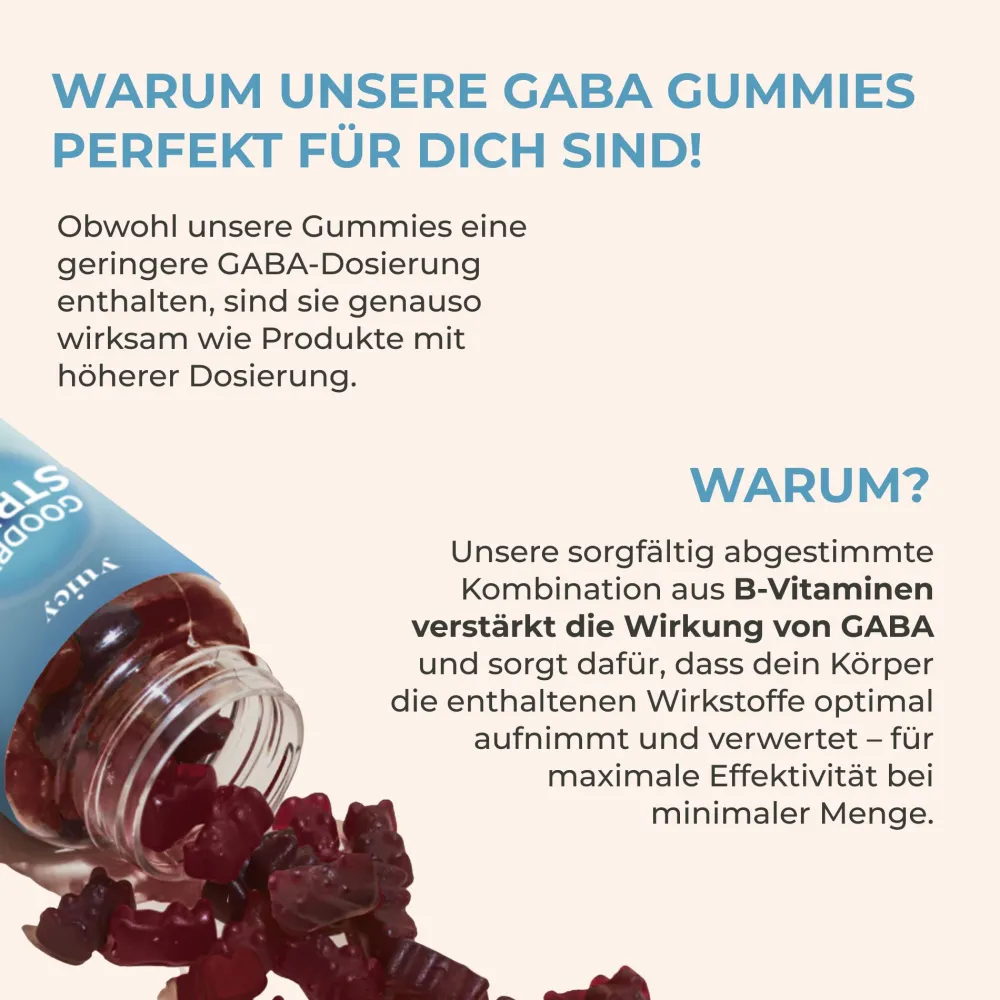® Good Bye Stress GABA Gummibärchen - für mehr Entspannung|yuicy