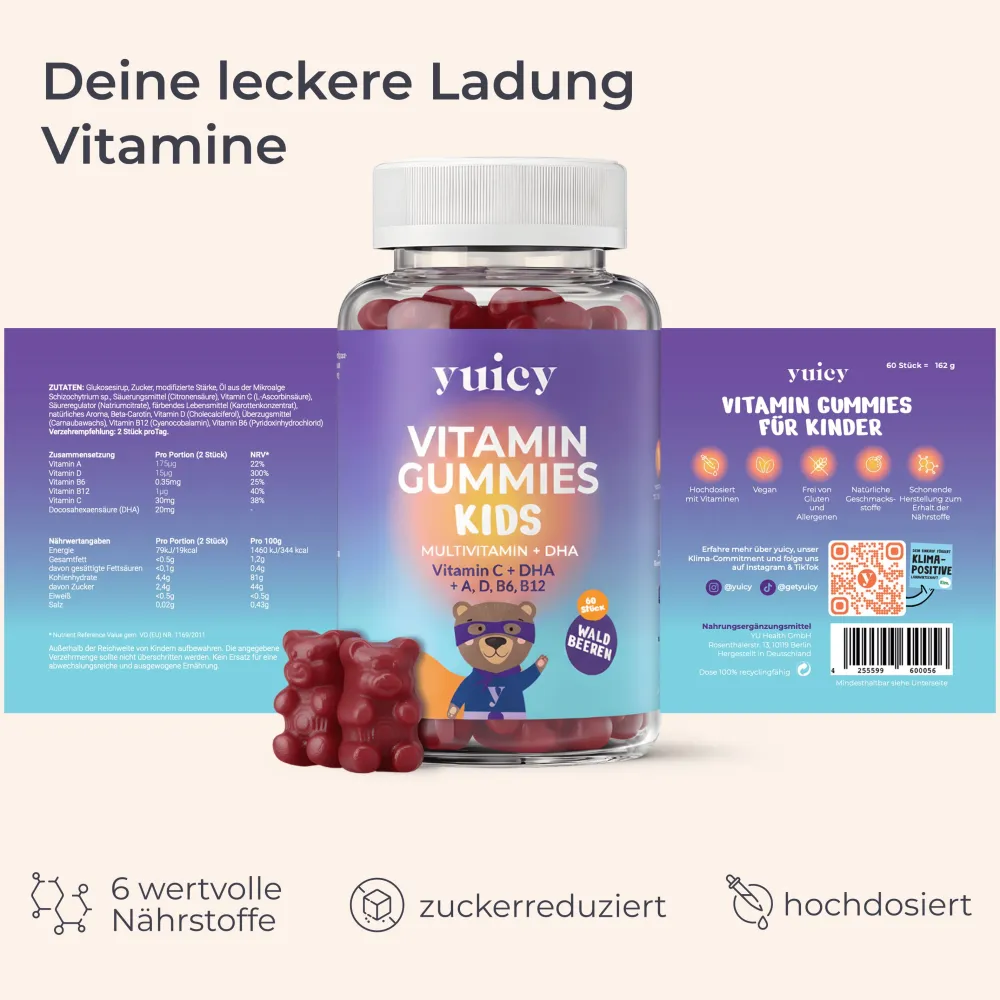 ® Kids Gummies - Vitamine für Kinder>yuicy Best