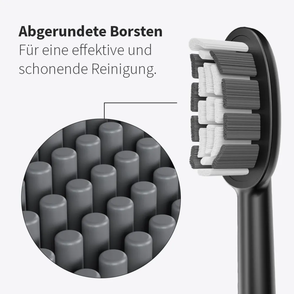 Bürstenkopf Basic Medium weiß (6 Stück) - mittelharte Wechselköpfe|zahnheld Clearance
