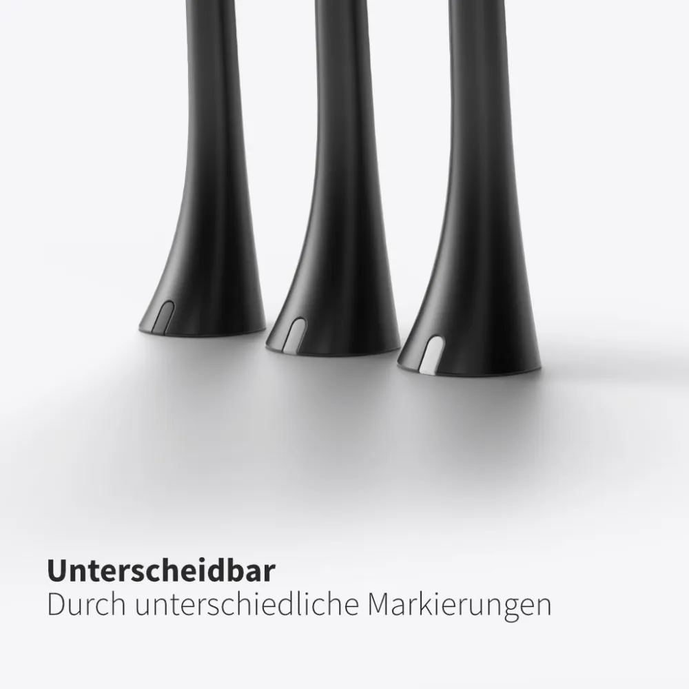 Bürstenkopf Basic Medium weiß (6 Stück) - mittelharte Wechselköpfe|zahnheld Clearance