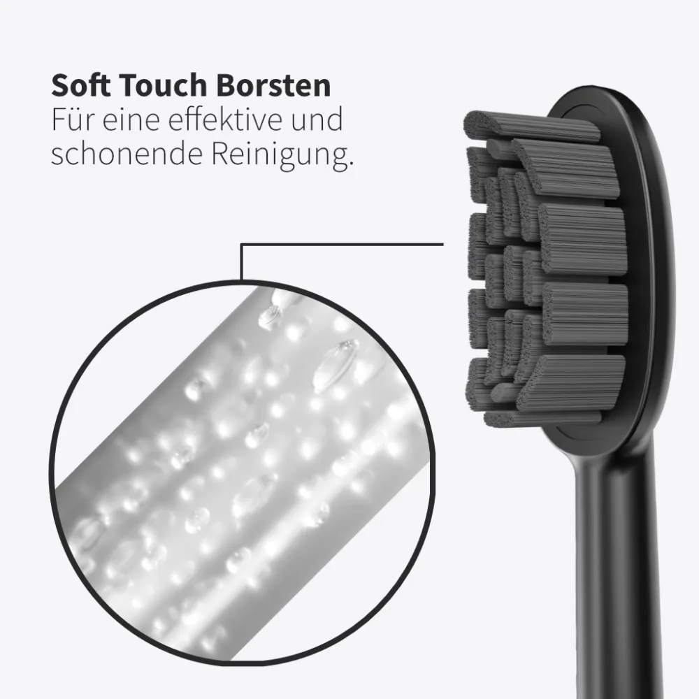Bürstenkopf Basic Soft weiß (3 Stück) - für sensibles Zahnfleisch & Zähne>zahnheld