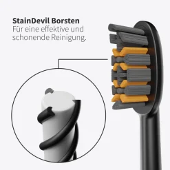Bürstenkopf Pro X-Clean schwarz (9 Stück) - effektive Zahnreinigung><noscript><img width=