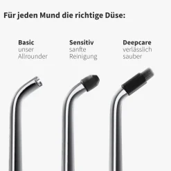 Ersatzdüsen Deep Care schwarz (6 Stück) - effektive Reinigung der Zahnzwischenräume|zahnheld Sale