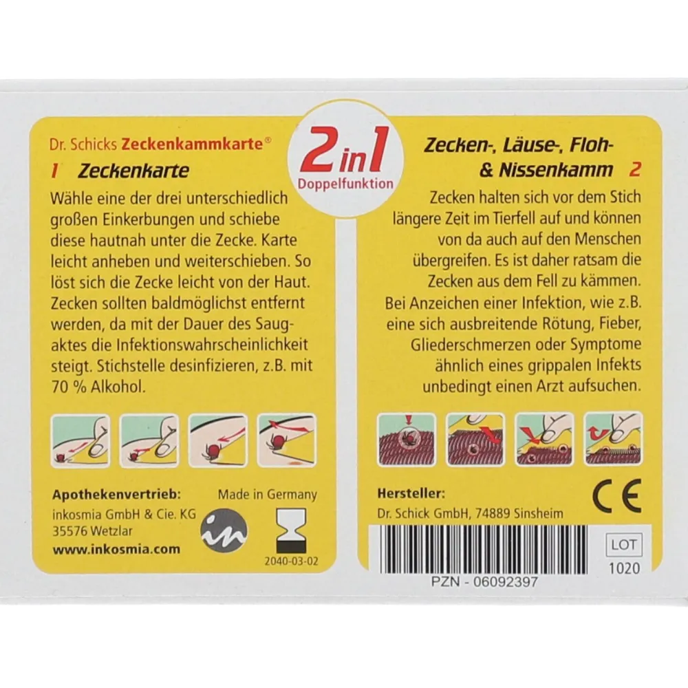 Zeckenkammkarte> Best