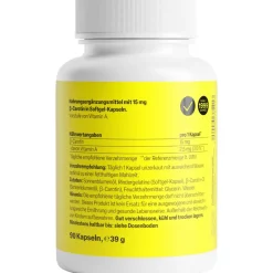 ® Beta Carotin Kapseln Natural 15 mg>ZeinPharma Hot