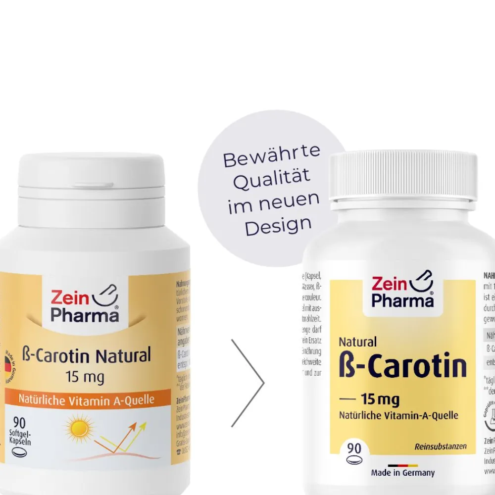 ® Beta Carotin Kapseln Natural 15 mg>ZeinPharma Hot