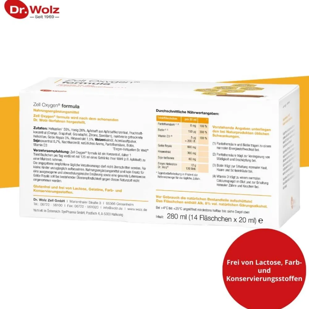 Zell Oxygen® formula>Dr. Wolz Clearance