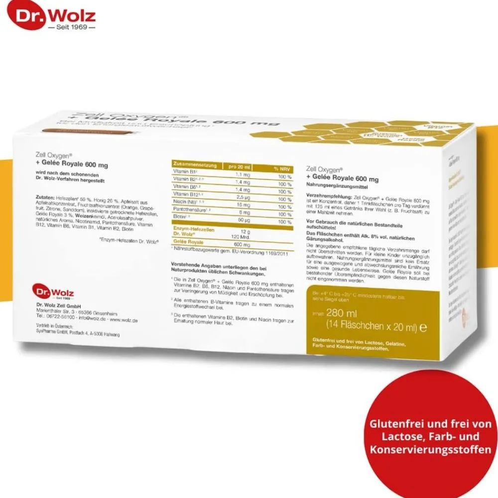 Zell Oxygen® + Gelee Royale 600 mg>Dr. Wolz New