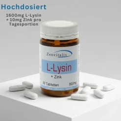 Zenvitalis L-Lysin + Zink - 60 Tabletten><noscript><img width=