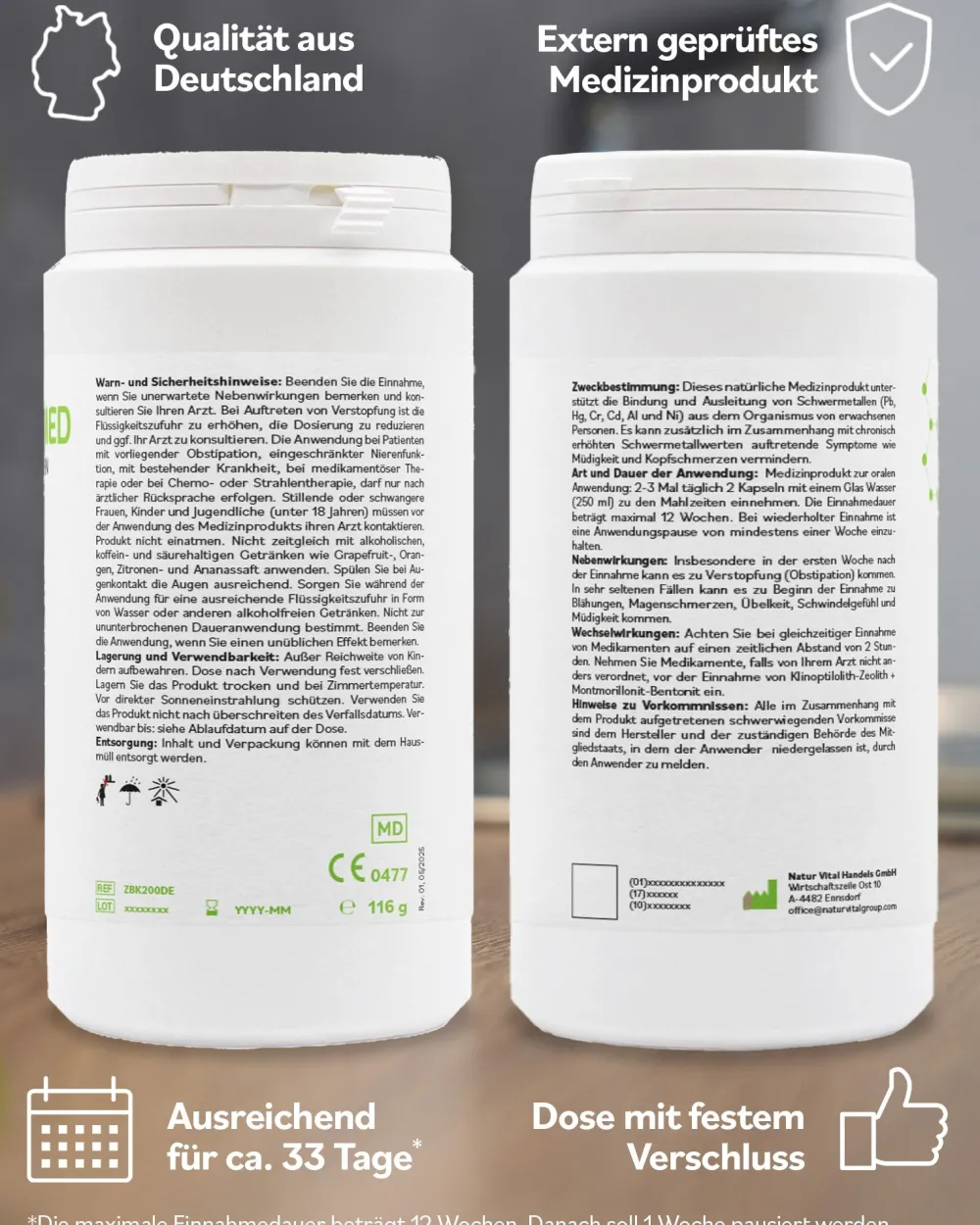ZeoBent MED Detox Kapseln> Sale