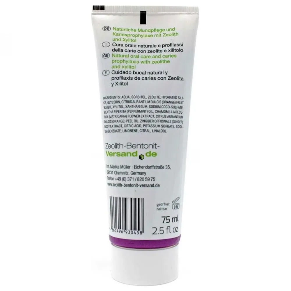 Zeolith MED Zahncreme, Zahnpasta ohne Fluorid, mit Xylit und Minze>ZeolithMED Online