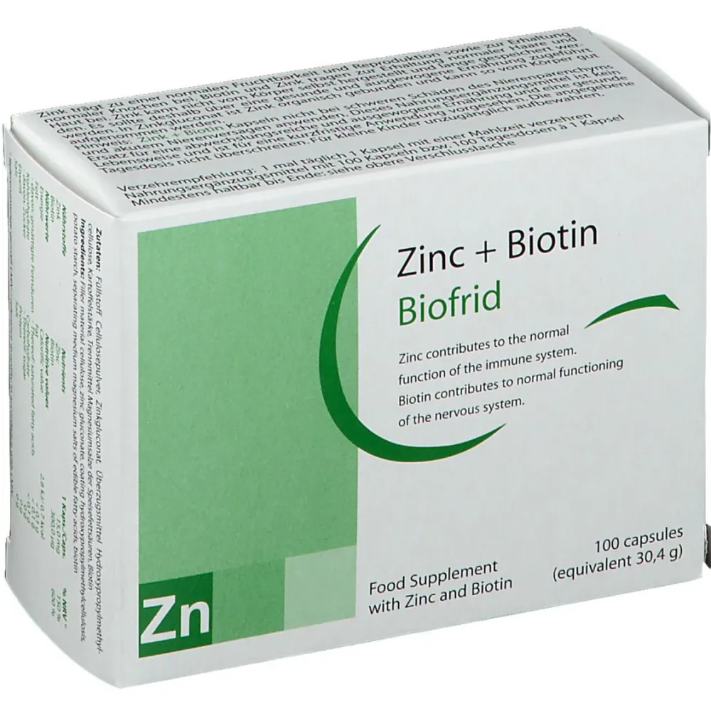 Zink + Biotin Biofrid| Outlet